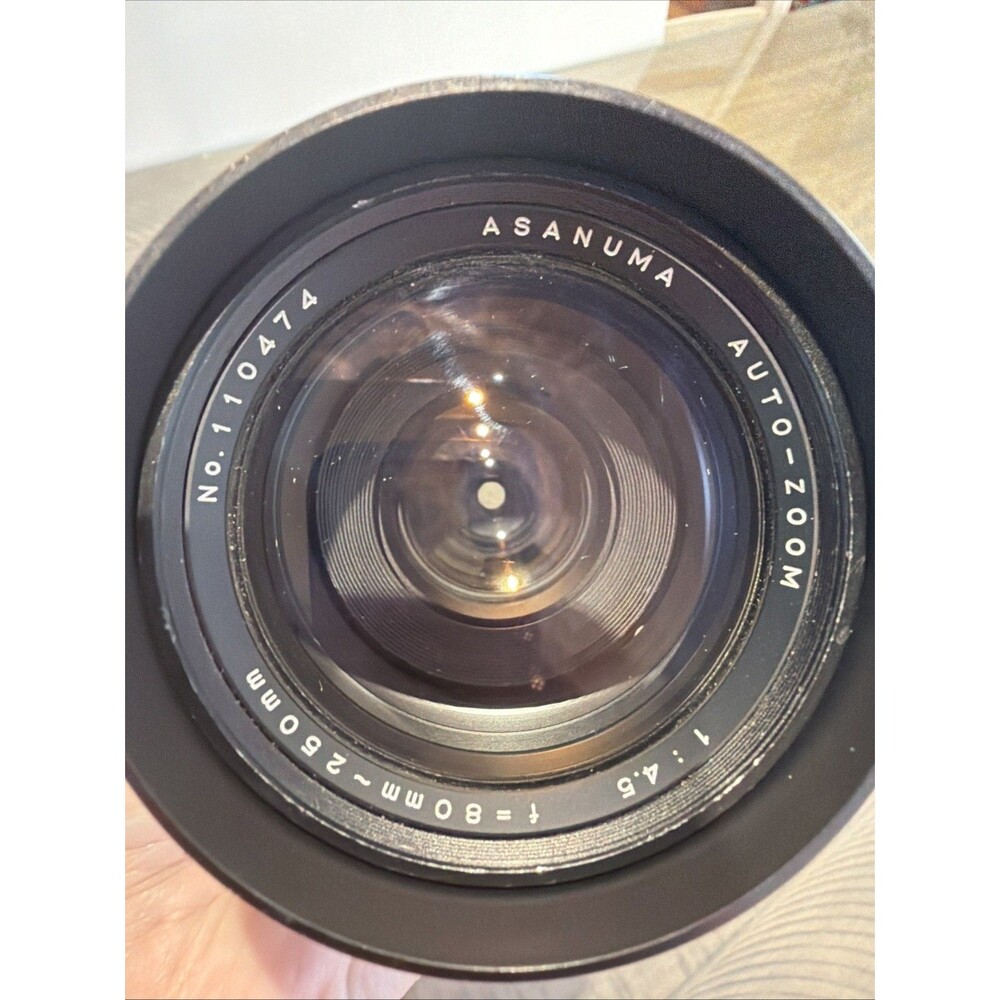 Asanuma Manual Focus Zoom Lens Auto-Zoom 1:4.5 f=80mm-250mm No. 110474